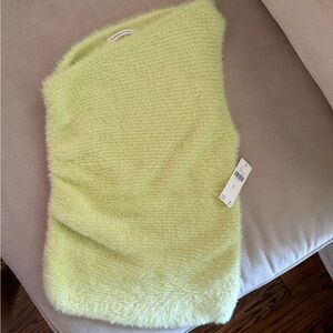 Anthropologie Off-the-Shoulder Sweater in Soft Yellow